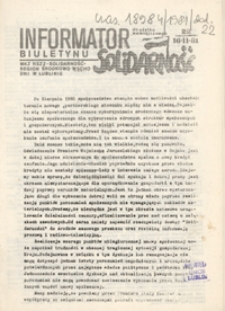 Informator Biuletynu "Solidarność" Nr 22 (16 list. 1981)