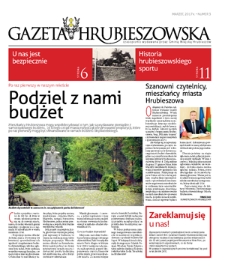 Gazeta Hrubieszowska : czasopisamo wydawane przez Urząd Miasta Hrubieszów. 2017, nr 3 (marzec)