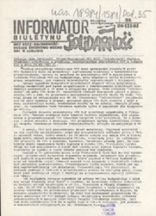 Informator Biuletynu "Solidarność" Nr 35 (26 marz. 1981)