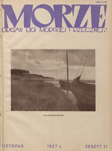 Morze : organ Ligi Morskiej i Rzecznej. - R. 4, z. 11 (listopad 1927)