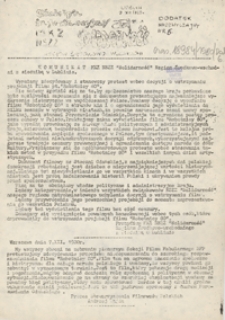 Dodatek Nadzwyczajny Biuletynu Infromacyjnego "Solidarność" Region Środkowo-Wschodni Nr 6 (9 grudz. 1980)
