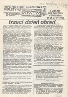 Informator Zjazdowy Biuletynu "Solidarność" Nr 4 (29 kwiec. 1981)