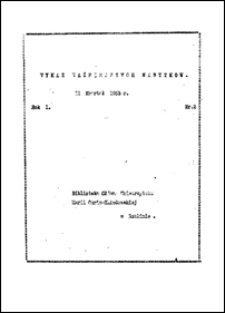Wykaz Ważniejszych Nabytków R. 1, nr 2 (II kwartał 1953)