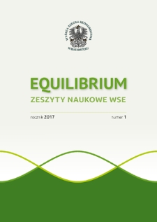 Equilibrium : zeszyty naukowe WSE. R. 2017, nr 1