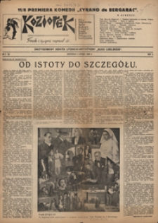 Koziołek : dwutygodniowy dodatek literacki do Głosu Lubelskiego R. 2, Nr 3 (5 luty 1939)