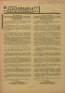 Mitteilungsblatt der Industrie und Handelskammer in Lublin = Biuletyn Informacyjny Izby Przemysłowo-Handlowej w Lublinie. - 1942, nr 3 (März)