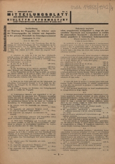 Mitteilungsblatt der Industrie und Handelskammer in Lublin = Biuletyn Informacyjny Izby Przemysłowo-Handlowej w Lublinie. - 1942, nr 4 (April)