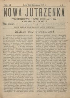 Nowa Jutrzenka : tygodniowe pismo obrazkowe R. 6, Nr 2 (9 stycznia 1913)