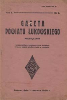 Gazeta Powiatu Łukowskiego R. 1, 1928 Nr 2
