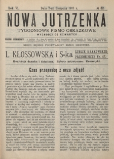 Nowa Jutrzenka : tygodniowe pismo obrazkowe R. 6, Nr 32 (7 sierpnia 1913)