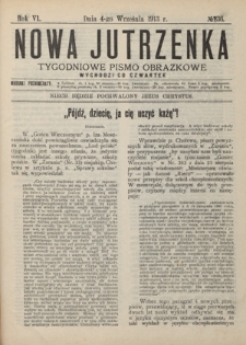 Nowa Jutrzenka : tygodniowe pismo obrazkowe R. 6, Nr 36 (4 września 1913)