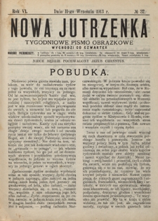 Nowa Jutrzenka : tygodniowe pismo obrazkowe R. 6, Nr 37 (11 września 1913)