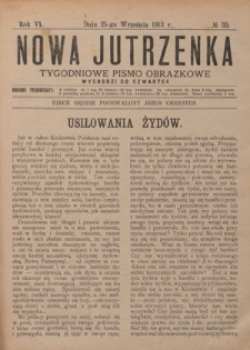 Nowa Jutrzenka : tygodniowe pismo obrazkowe R. 6, Nr 39 (25 września 1913)