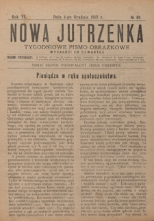 Nowa Jutrzenka : tygodniowe pismo obrazkowe R. 6, Nr 49 (4 grudnia 1913)