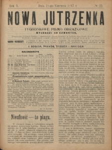 Nowa Jutrzenka : tygodniowe pismo obrazkowe R. 10, Nr 25 (21 czerwca 1917)
