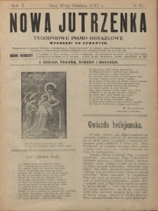 Nowa Jutrzenka : tygodniowe pismo obrazkowe R. 10, Nr 51 (20 grudnia 1917)