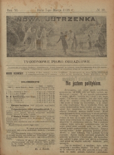 Nowa Jutrzenka : tygodniowe pismo obrazkowe R. 11, Nr 10 (7 marca 1918)