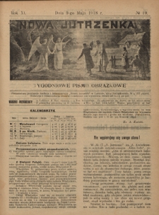 Nowa Jutrzenka : tygodniowe pismo obrazkowe R. 11, Nr 19 (9 maja 1918)