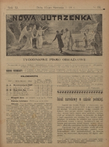 Nowa Jutrzenka : tygodniowe pismo obrazkowe R. 11, Nr 33 (15 sierpnia 1918)