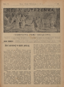 Nowa Jutrzenka : tygodniowe pismo obrazkowe R. 11, Nr 38 (19 września 1918)