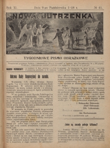 Nowa Jutrzenka : tygodniowe pismo obrazkowe R. 11, Nr 41 (9 października 1918)
