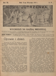 Nowa Jutrzenka : wychodzi na każdą niedzielę R. 12, Nr 38 (21 września 1919)