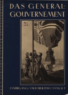 Das Generalgouvernement Jg. 1, Folge 1 (Okt. 1940)