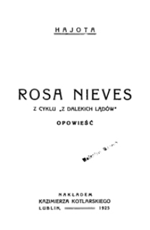 Rosa Nieves : opowieść