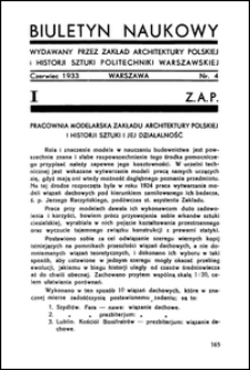 Biuletyn Naukowy Nr 4 (czerwiec 1933)