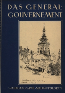 Das Generalgouvernement Jg. 1, Folge 7/8 (April/Mai 1941)