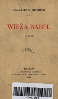 Wieża Babel : poezye