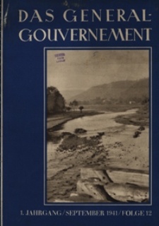 Das Generalgouvernement Jg. 1, Folge 12 (Sept. 1941)