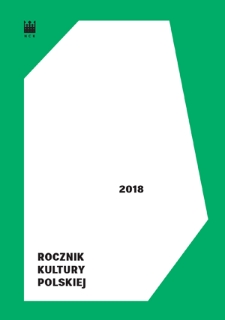 Rocznik Kultury Polskiej. R. 2018