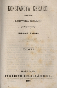 Konstancya Gerardi : powieść. T. 2