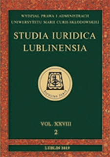 Studia Iuridica Lublinensia - Vol. 28, 2 - Spis treści