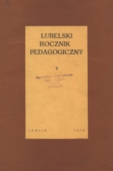 Lubelski Rocznik Pedagogiczny T. 5 (1976)