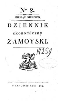 Dziennik Ekonomiczny Zamojski 1803 Nr 8
