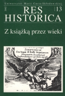Res Historica z. 13 (2002)