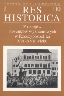 Res Historica z. 10 (2000)