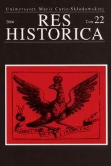 Res Historica T. 22 (2006)