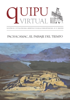 Quipu Virtual : boletín de cultura peruana / Ministerio de Relaciones Exteriores. No 13 (28/8/2020)