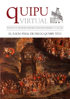 Quipu Virtual : boletín de cultura peruana / Ministerio de Relaciones Exteriores. No 23 (6/11/2020)