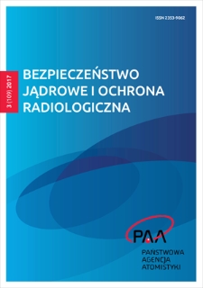 Bezpieczeństwo Jądrowe i Ochrona Radiologiczna. - 2017, nr 3=109