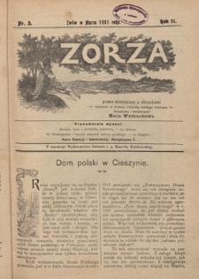 Zorza : pismo miesięczne z obrazkami R. 2, nr 3 (marzec 1901)