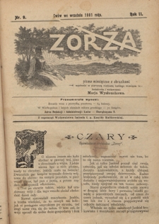Zorza : pismo miesięczne z obrazkami R. 2, Nr 9 (wrzesień 1901)