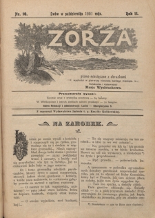 Zorza : pismo miesięczne z obrazkami R. 2, Nr 10 (październik 1901)