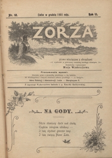 Zorza : pismo miesięczne z obrazkami R. 2, Nr 12 (grudzień 1901)
