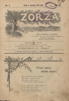 Zorza : pismo miesięczne z obrazkami R. 3, Nr 1 (styczeń 1902)