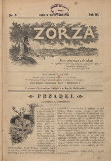 Zorza : pismo miesięczne z obrazkami R. 3, Nr 3 (marzec 1902)