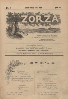 Zorza : pismo miesięczne z obrazkami R. 3, Nr 5 (maj 1902)